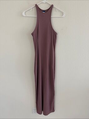 Old Navy Ribbed Sleeveless Mauve Tank Maxi Dress
